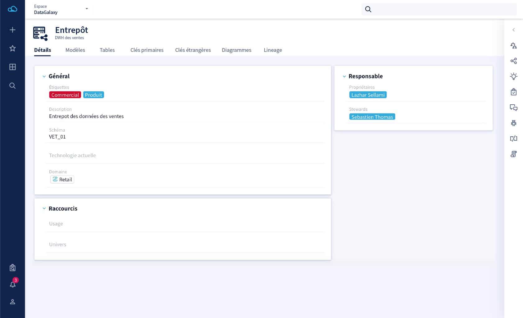 le dictionnaire des données technique, une des fonctionnalités du data knowledge catalog moderne